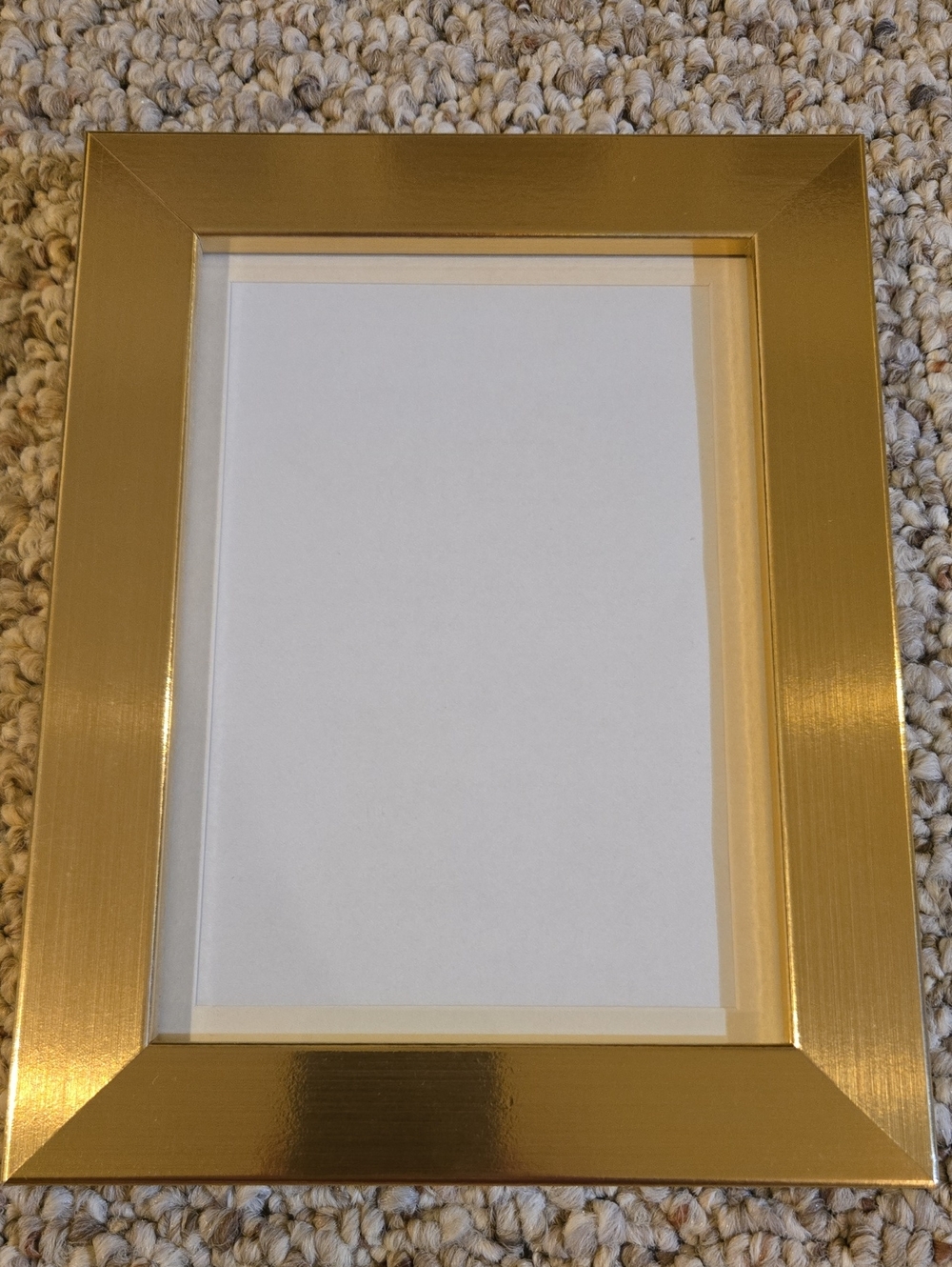 Brushed Brass Look Wood Frame - 4.5" x 6.5"